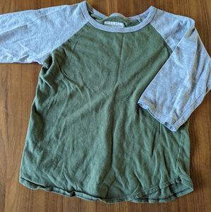 Mini mioche green baseball tee